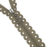 30cm Lace Zipper with Star Puller