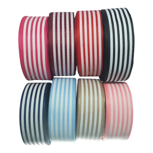 25mm Stripe Grosgrain Ribbon 18.2m