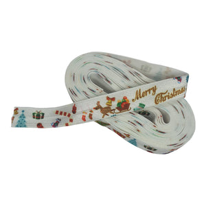 Christmas 15mm Fold Over Elastic 4.5m