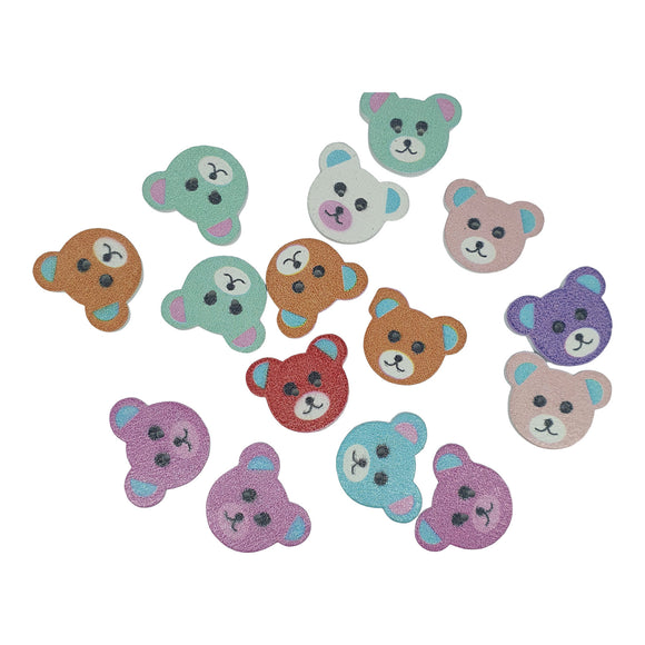 Wooden Bear Buttons