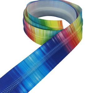 Rainbow Stripes #5 Zipper Tape