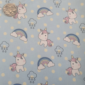 Cute Little Unicorns Quilting Cotton