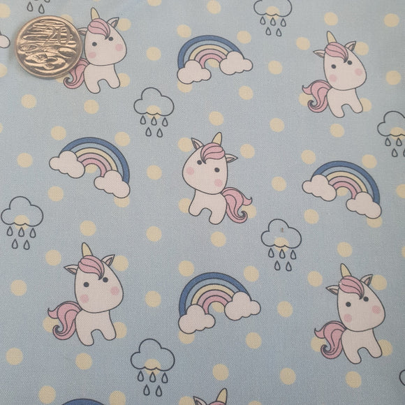 Cute Little Unicorns Quilting Cotton