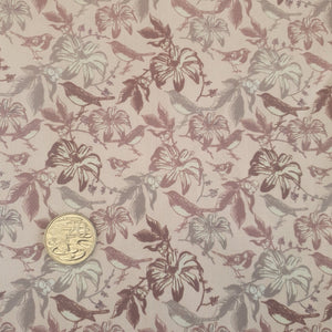 Bird and Floral Neutrals Mix Quilting Cotton