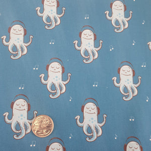 Musical Octopus Quilting Cotton