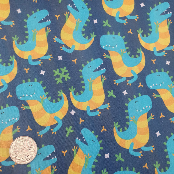 Blue Crocs Quilting Cotton