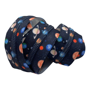 Planets / Outer Space #5 Zipper Tape