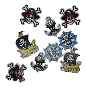 Pirate Buttons - Wooden