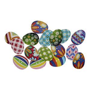 Wooden Easter Egg Buttons