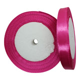 Satin Ribbon 23m rolls - 25mm wide - 30 colours