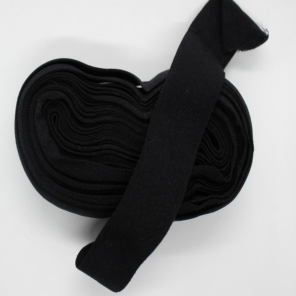 Fold Over Elastic - 20mm - Black