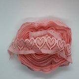 Heart Lace Elastic - Super Soft - 10 yards - 10 Colours