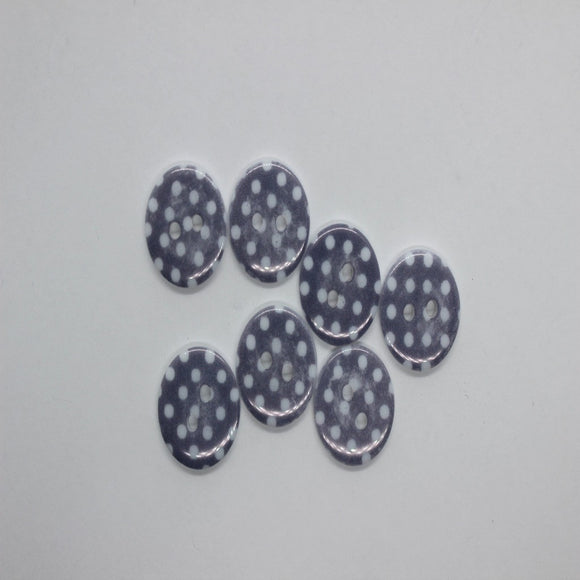 18mm Polka Dot Resin Buttons 20pk - 8 Colours