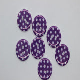 18mm Polka Dot Resin Buttons 20pk - 8 Colours