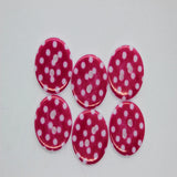 18mm Polka Dot Resin Buttons 20pk - 8 Colours