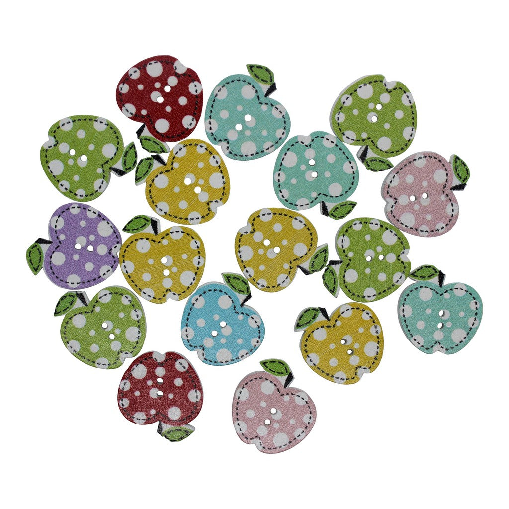 Wooden Apple Buttons – RJ's Crafts