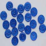 13mm Resin Round Glitter Buttons 20pk - Lots of Colours