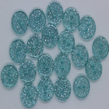 13mm Resin Round Glitter Buttons 20pk - Lots of Colours