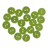 13mm Resin Round Glitter Buttons 20pk - Lots of Colours