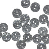 13mm Resin Round Glitter Buttons 20pk - Lots of Colours